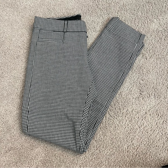 Banana Republic houndstooth Sloan Slacks Size 0 - Picture 1 of 5